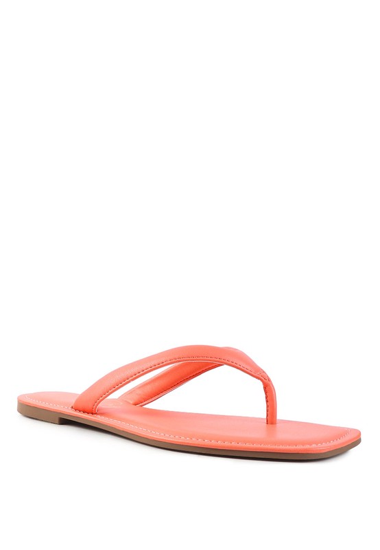 RERA SQUARE TOE THONG FLATS