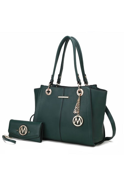 MKF Ivy Tote Handbag with Wallet Crossover by Mia