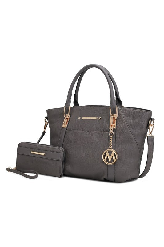 MKF Darielle Satchel Handbag with Wallet by Mia k