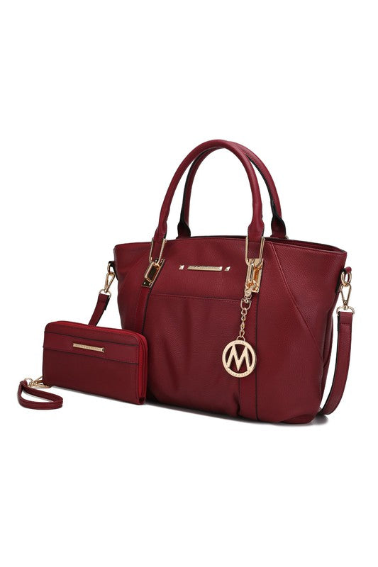 MKF Darielle Satchel Handbag with Wallet by Mia k