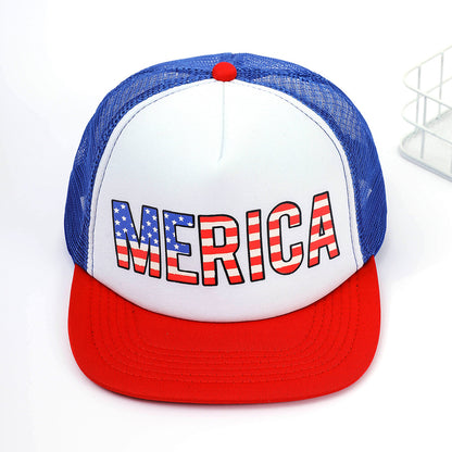 Breathable Mesh Brim Hat Male Baseball Cap Summer Mesh Peaked Cap Hip-hop Street Letters Embroidery