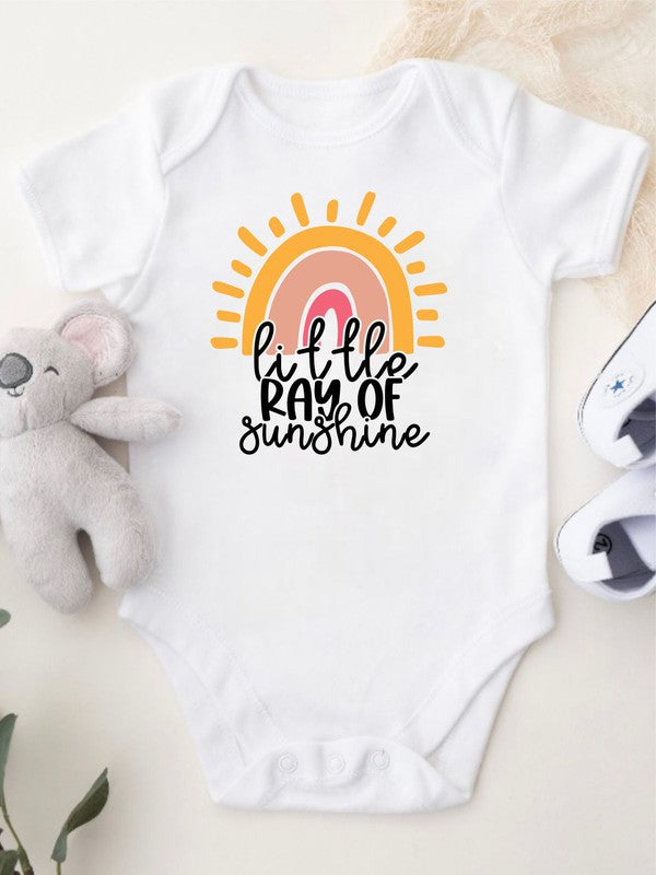 Pink - Girl Little Ray Of Sunshine Baby Onesie