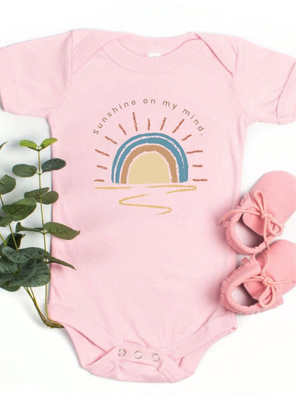 Sunshine on My Mind Baby Onesie