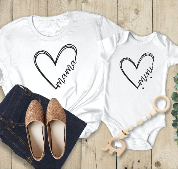 ONESIE Heart Mini Graphic Baby Onesie