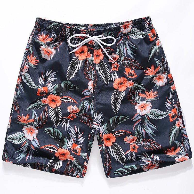 European And American Swimming Trunks Printed Amazon Large Casual