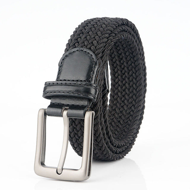 Woven stretch belt