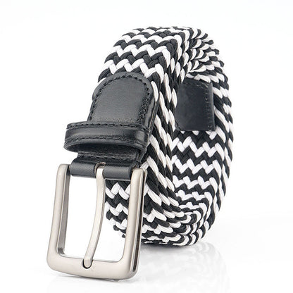 Woven stretch belt