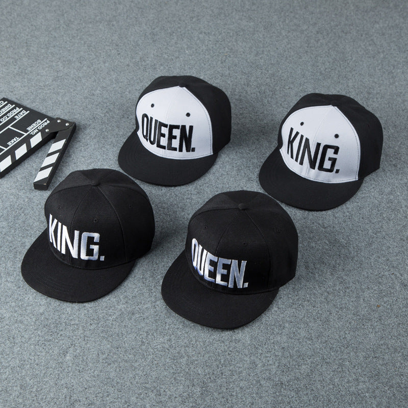 King & Queen Embroidered Hats