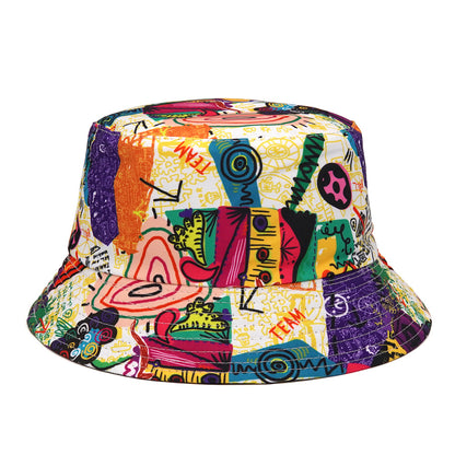 Cartoon Pattern Double Bucket Hats