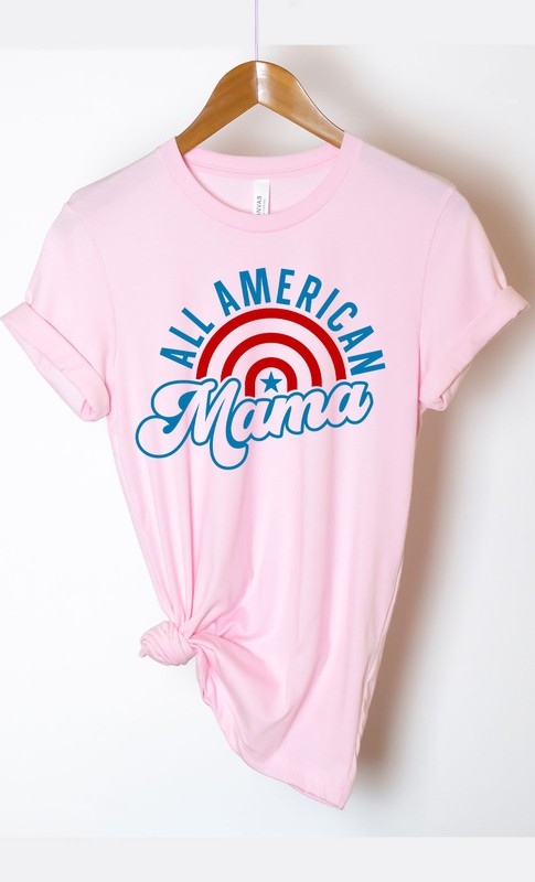 All American Mama Rainbow Graphic Tee