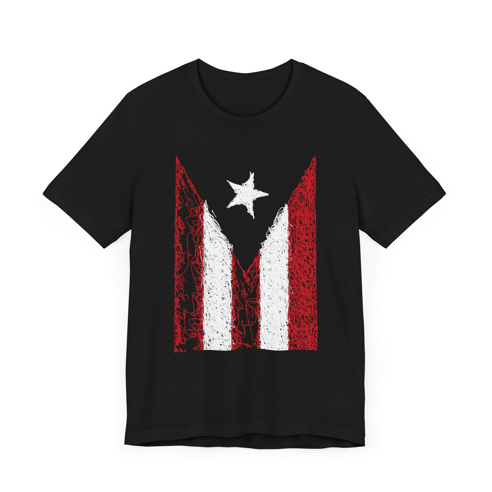 Puerto Rican Flag- Unisex Jersey Short Sleeve Tee