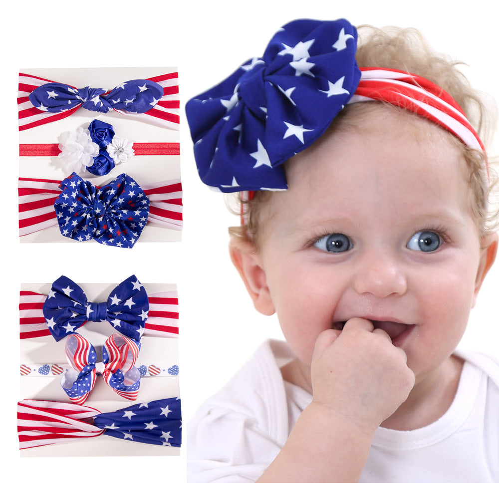 National Day Rabbit Ear Bow Headband