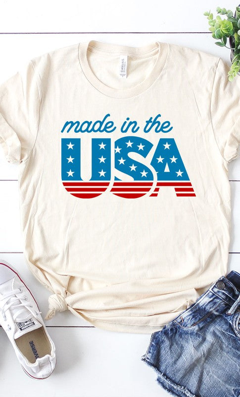 Made in the USA Plus Size Graphic Tee