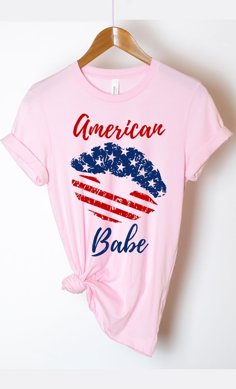 American Babe Lips Plus Size Graphic Tee