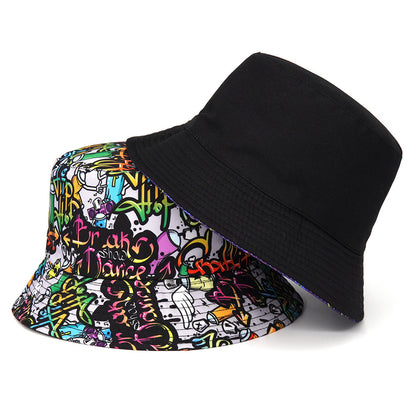 Cartoon Pattern Double Bucket Hats