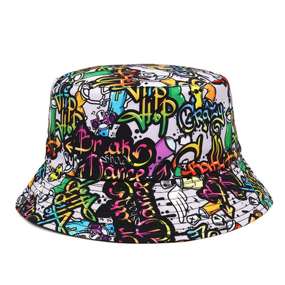 Cartoon Pattern Double Bucket Hats