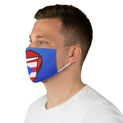 Puerto Rico Mouth- Fabric Face Mask