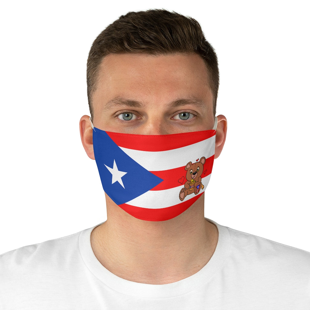 PR Flag, Mofongo Teddy Fabric Face Mask