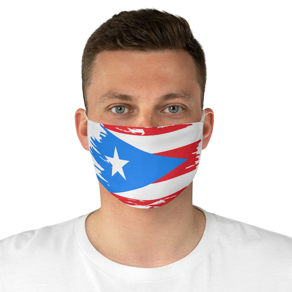 Light Blue PR Flag- Fabric Face Mask