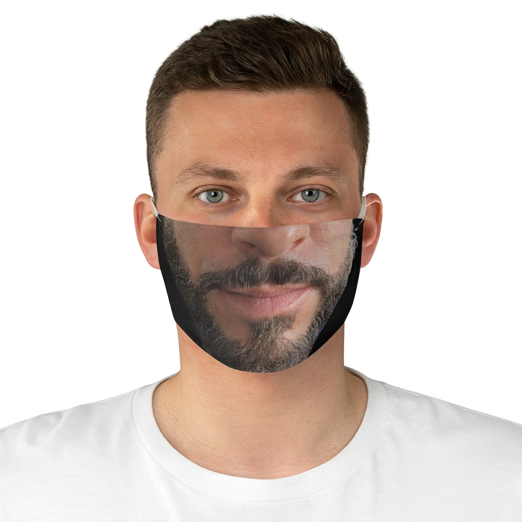 Mans Face Fabric Face Mask