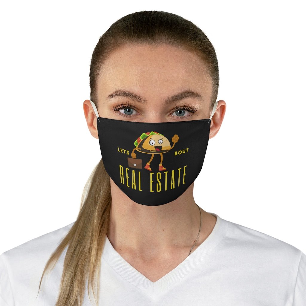 Black Taco Bout RE- Fabric Face Mask