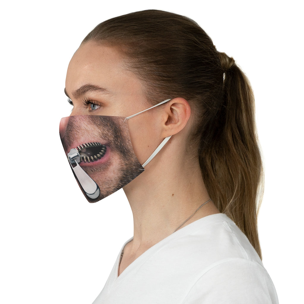 beareded zipper - Fabric Face Mask