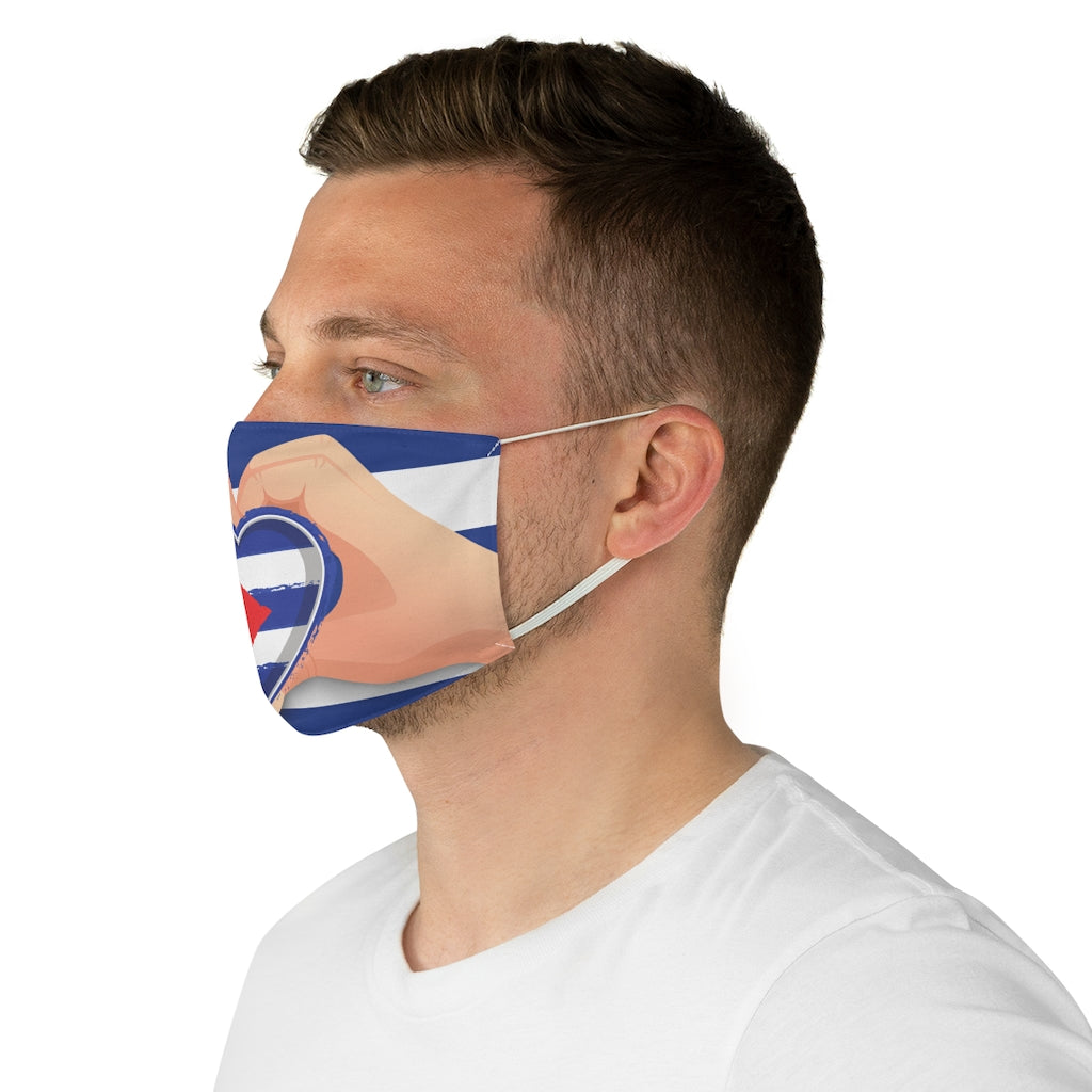 Cuba Heart- Fabric Face Mask