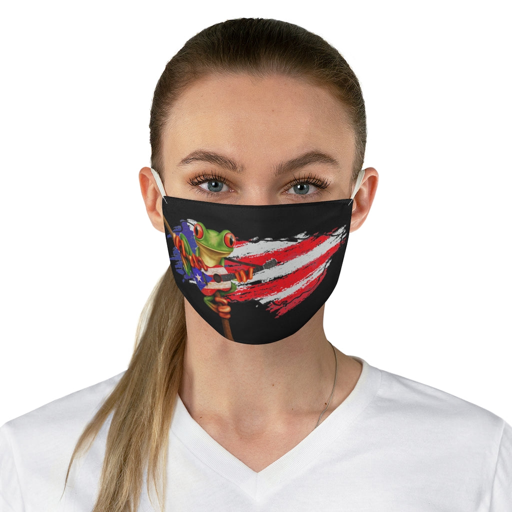 PR Coqui Black Fabric Face Mask