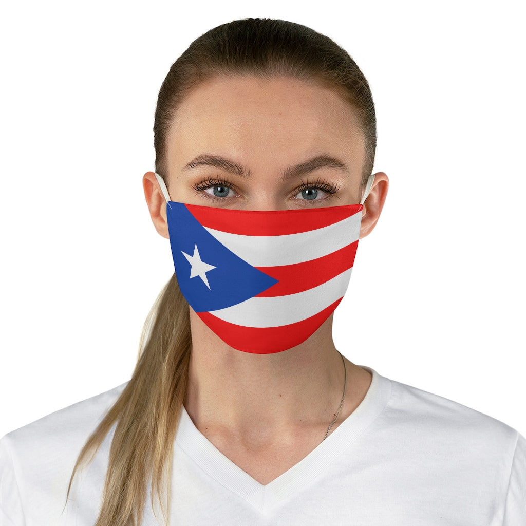 Puerto Rican Flag Fabric Face Mask