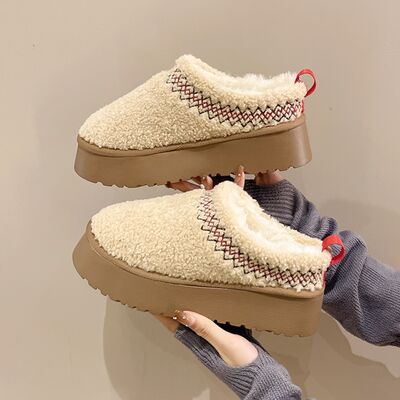 Braided Platform Slippers