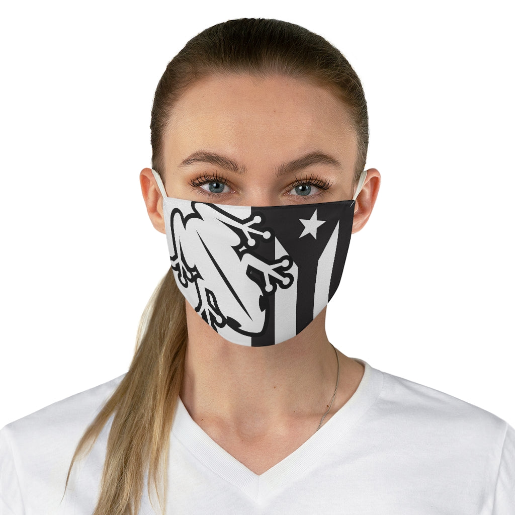 Coqui Flag Black & White Fabric Face Mask