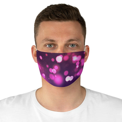 Pink and Purple Spotted Fabric Face Mask