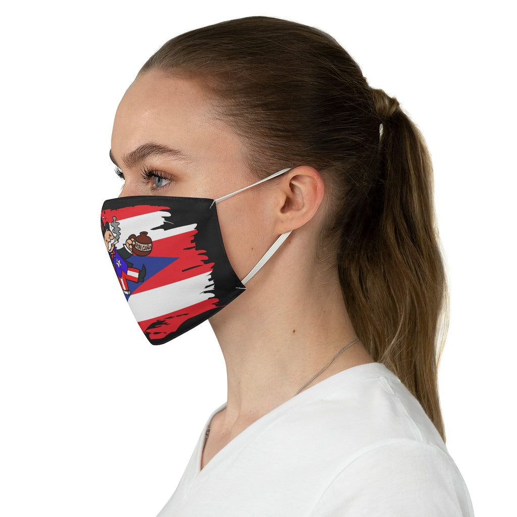 Drunk PR Monopoly Black Fabric Face Mask