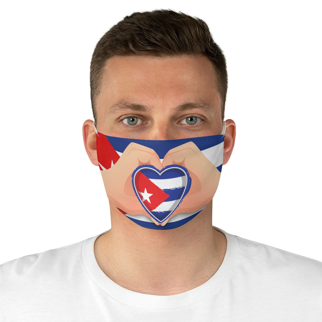 Cuba Heart- Fabric Face Mask