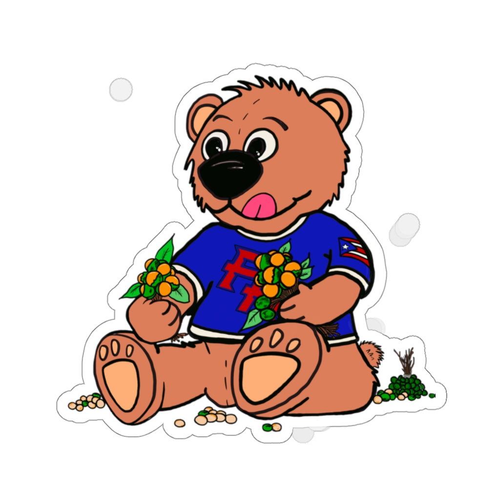 Quenepas Teddy- Kiss-Cut Stickers