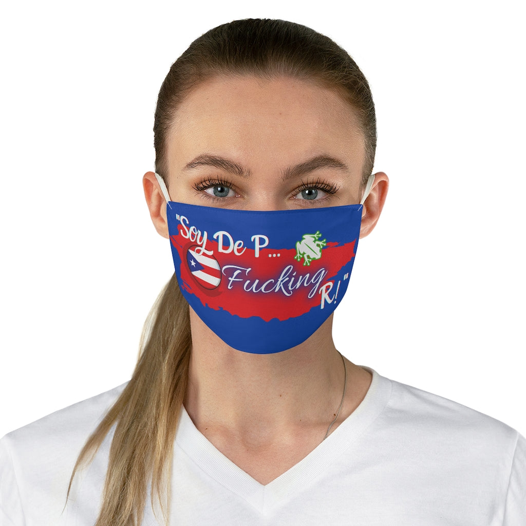 Soy De P FKN R Blue- Fabric Face Mask