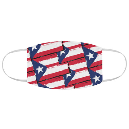 Puerto Rican Flag Fabric Face Mask