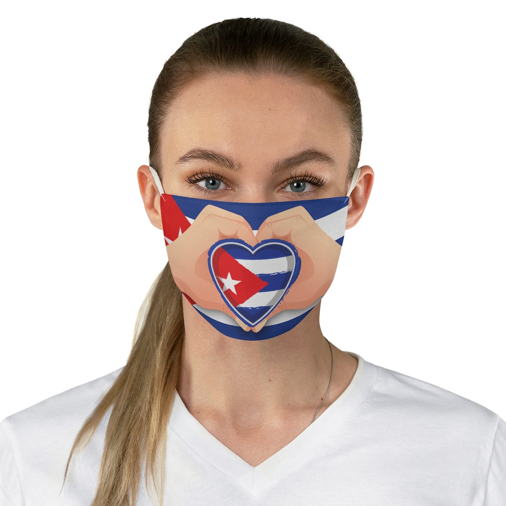 Cuba Heart- Fabric Face Mask