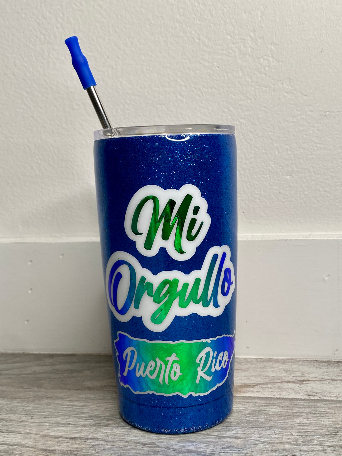 Mi Orgullo Tumbler with Metal Straw
