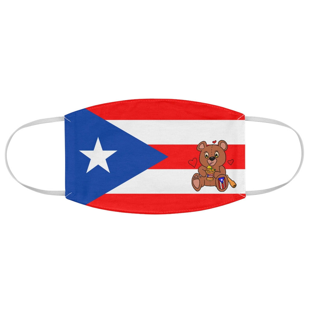 PR Flag, Mofongo Teddy Fabric Face Mask