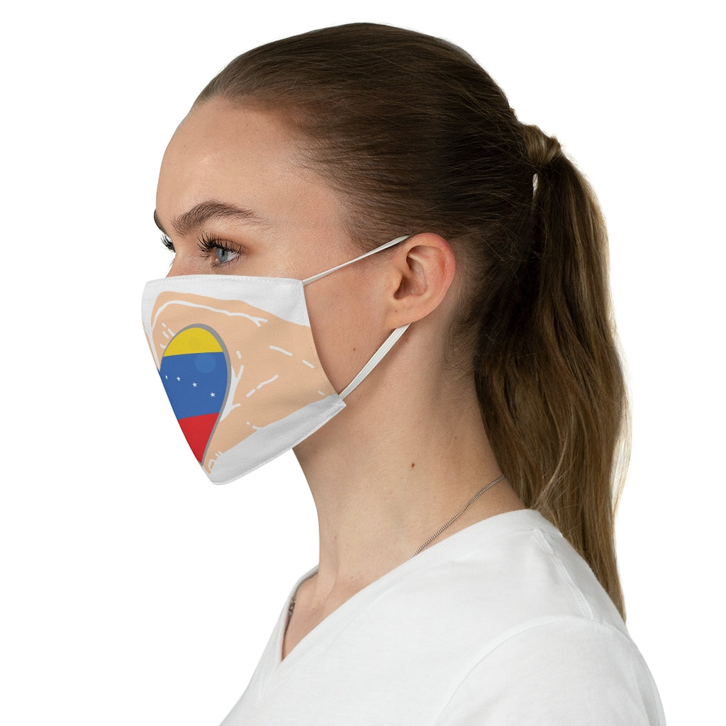 Venezuela Heart, Fabric Face Mask