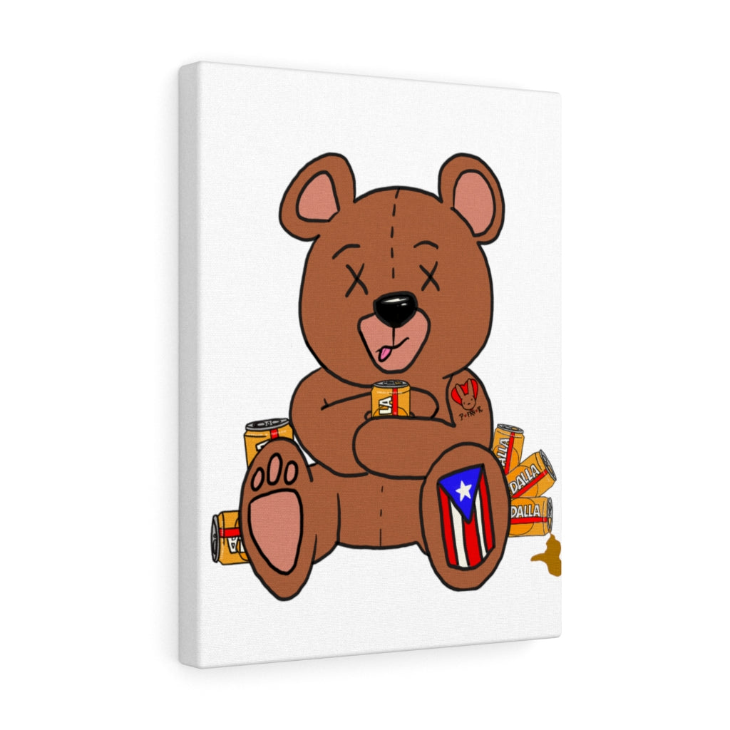 Drunk Teddy PR Canvas Gallery Wraps