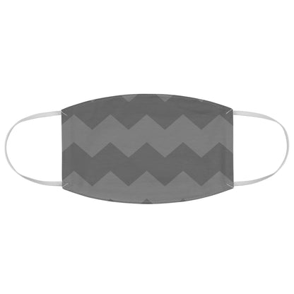 Gray Zig Zag Fabric Face Mask