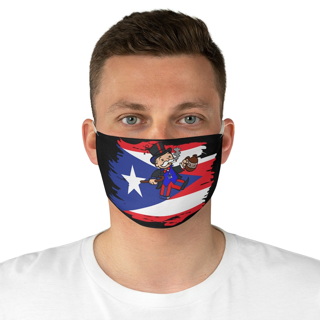 Drunk PR Monopoly Black Fabric Face Mask