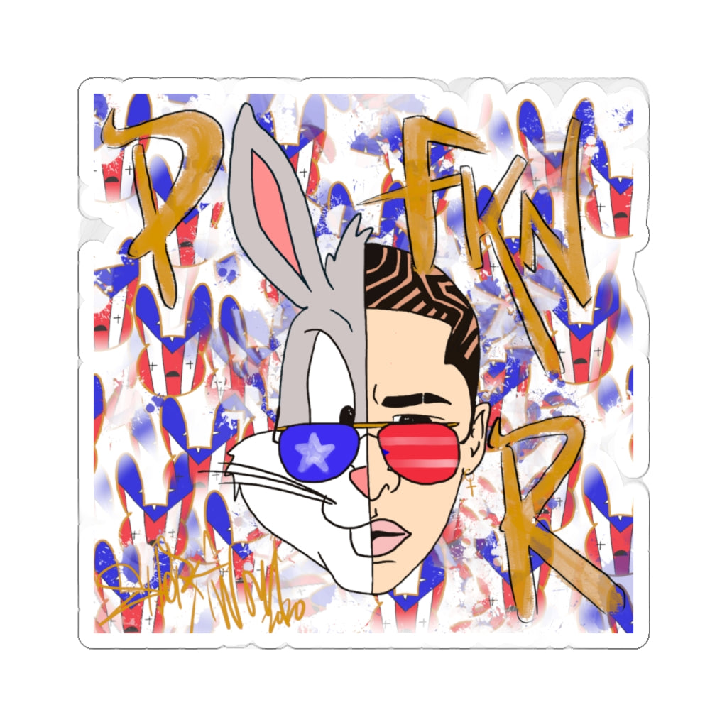 PFKNR bunny- Kiss-Cut Stickers