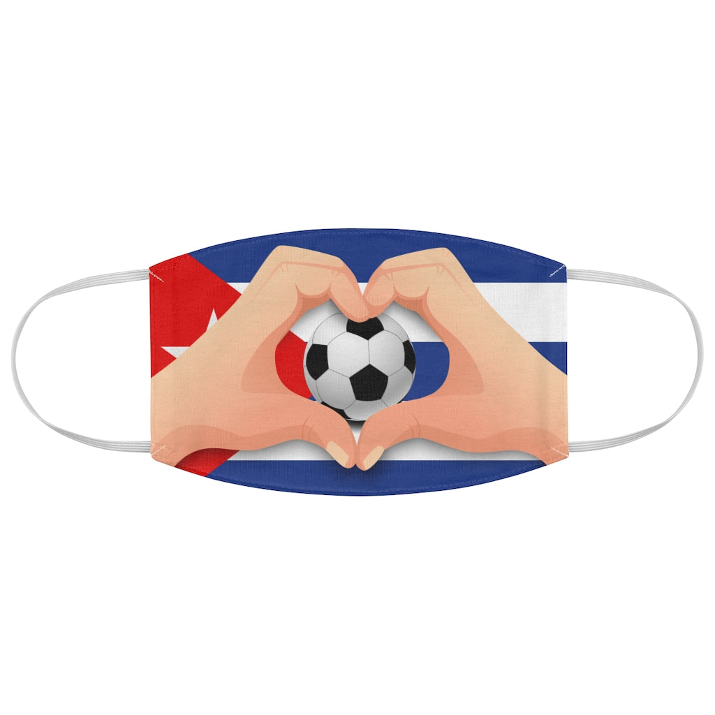 Cuba Soccer- Fabric Face Mask