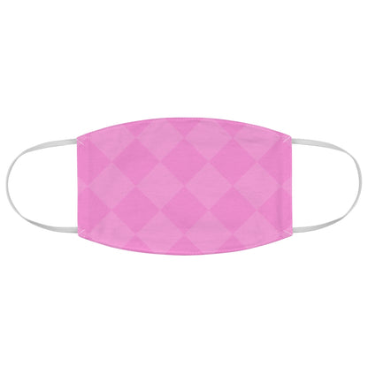 Pink Checkered Fabric Face Mask