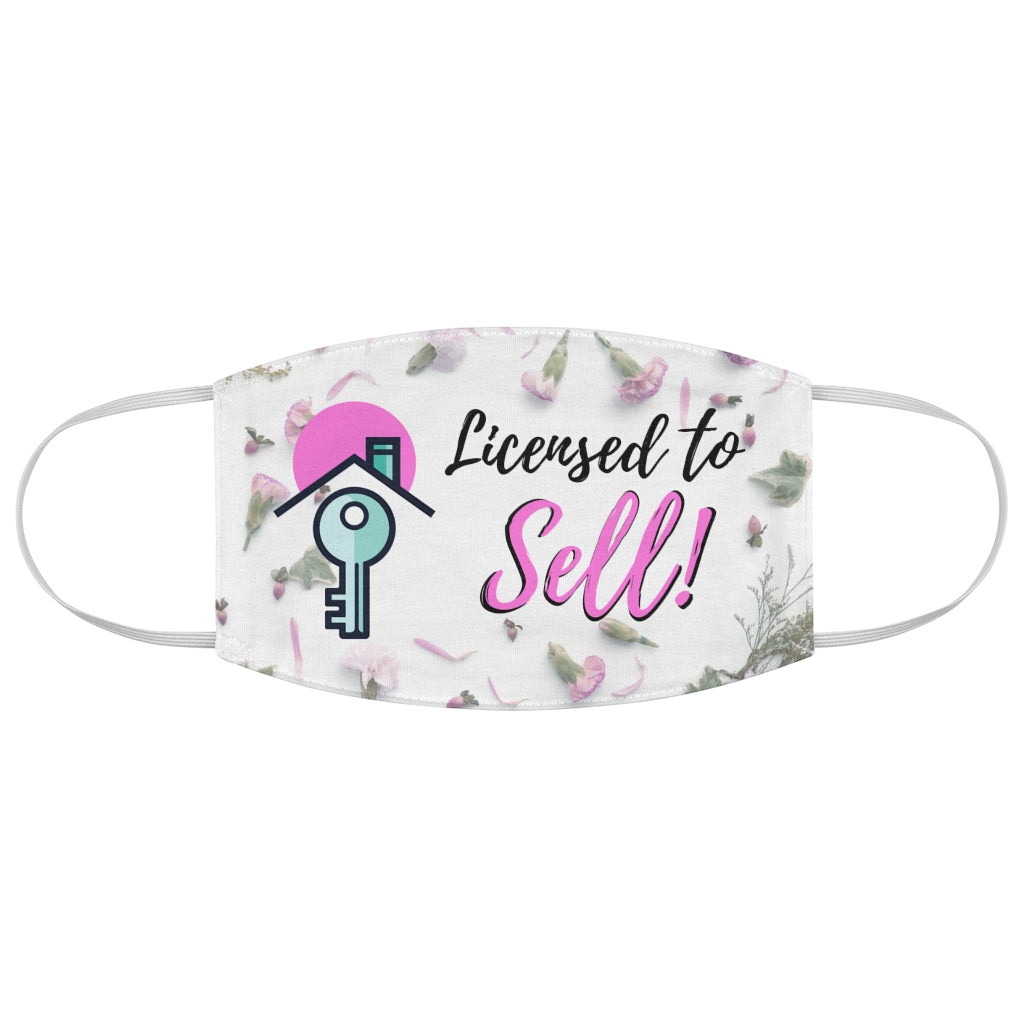Licensed to Sell Floral Fabric Face Mask