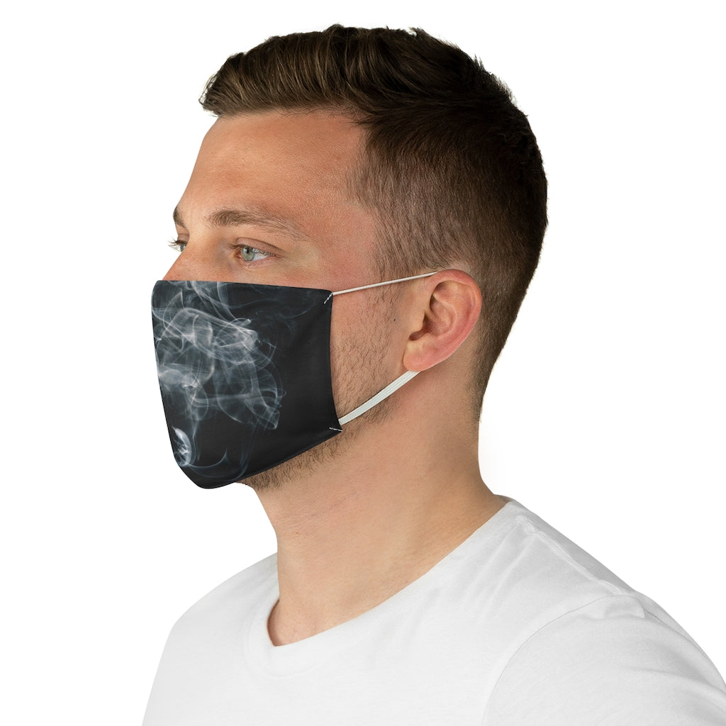 Black Smoke- Fabric Face Mask