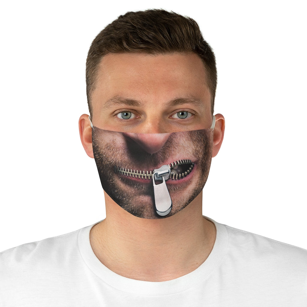 beareded zipper - Fabric Face Mask